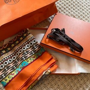 Hermes Silk Scarf